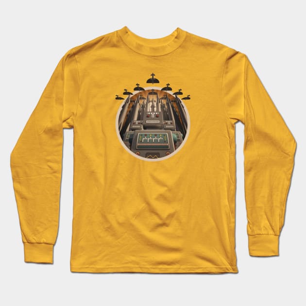 Robots Unite! crest variant Long Sleeve T-Shirt by adam@adamdorman.com